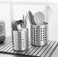 Support de rangement pour cuillères et baguettes en acier inoxydable au design antique pour restaurant, support pour cuillères à soupe, en promotion