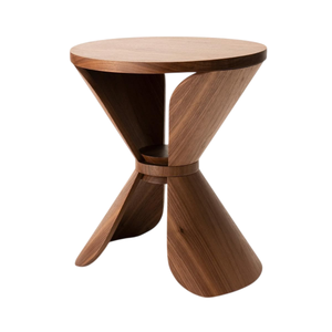 Mesa de Centro de Madera Natural con Base Cónica, Muebles Rústicos Hechos a Mano para Sala de Estar, Mesa Auxiliar Personalizada - Product Image 6