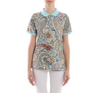 Polo pour femme, nouvelle mode, coupe ajustée, décontracté, manches courtes, streetwear, motif imprimé par sublimation - Product Image 1