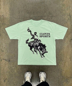 T-shirt Streetwear Personnalisé à Manches Courtes Séchage Rapide Imprimé Graphique 100% Coton Coupe Oversize Vêtements d'Été Fabricant - Product Image 4