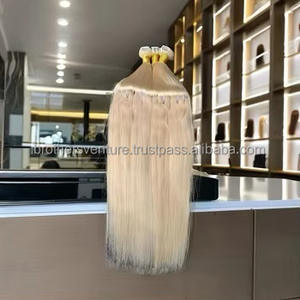 613 extensiones de cabello humano Remy indio crudo cierre suave negro Natural 30 pulgadas longitud estirada 8 pulgadas extensiones de cabello humano - Product Image 2