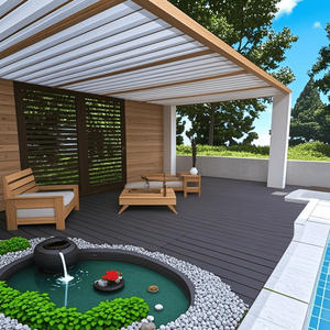 Dalles de terrasse emboîtables 2FT à installation rapide et facile pour patio, porche, piscine – Module DIY rapide pour cours et jardins - Product Image 2
