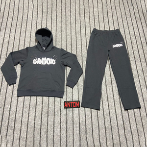 Sweatpants And Hoodie 2 Piece Pants <b>Set</b> Sweat Track Suit Fleece Oversized Baggy Windbreaker Mens Tracksuit For Men High Quality - Product Image 2