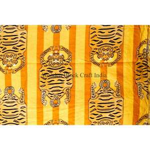 Tissu 100% Coton Imprimé au Bloc, Écologique, Respirant, Séchage Rapide, Léger, Tissu Croisé du Rajasthan pour Vêtements Femme et Fille - Product Image 5