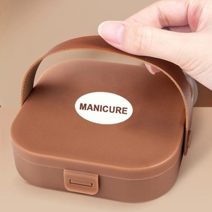 Anti-Splash Stainless Steel <b>Nail</b> Clipper Set Wide Jaw Opening Exquisite Carrying Box High-End Professional <b>Nail</b> <b>Tool</b> for Home - Product Image 3