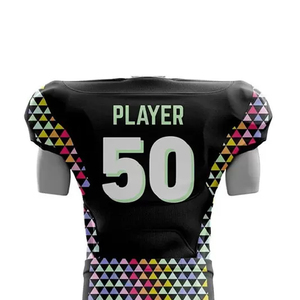 Vente en gros de nouveaux uniformes de football américain personnalisés pour hommes, service OEM, 100% polyester, séchage rapide - Product Image 4