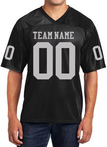 Maillot de football américain professionnel personnalisé pour homme, 100 % polyester respirant, col en V, manches courtes, imprimé par sublimation avec lettres - Product Image 4