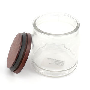 <span class=keywords><strong>Frascos</strong></span> personalizados de alta calidad con tapa de madera Tapa de madera de vela marrón oscuro para <span class=keywords><strong>frascos</strong></span> y botellas - Product Image 4