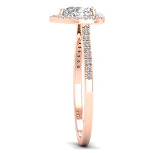 แหวนเงินแท้ 925 รูปหัวใจประดับเพชรโมอิสซาไนต์ 0.79 กะรัต ยี่ห้อ REYES GRA รับรองคุณภาพ สำหรับผู้หญิง ราคาขายส่ง เครื่องประดับคุณภาพสูง - Product Image 3