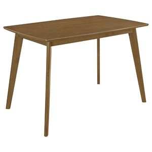 Retro Chestnut Dining <b>Table</b> with Angled <b>Legs</b> Vintage Style Furniture - Product Image 2
