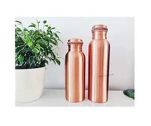 Mate Pure Copper Yoga Water Bottle Luxury Design Copper Bottle from Supplier For Health Benefit