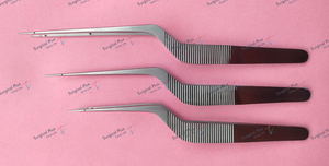 Juego de 3 Pinzas Micro Yasargill Bayonet, Instrumento Quirúrgico Manual de Acero Inoxidable para Neurocirugía y Neurología Básica - Product Image 5