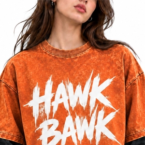 T-shirt double couche pour femme, style moderne à manches superposées, contraste lavé, polyester/coton, anti-boulochage, coupe classique, col rond, toutes tailles - Product Image 4