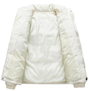 Veste matelassée épaisse à col montant pour homme, fermeture éclair, manteau d'hiver coupe-vent, chaud et décontracté - Product Image 3