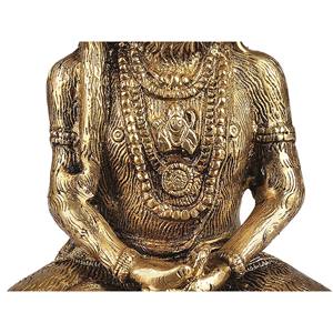 Statue de seigneur Hanuman en laiton de 7 pouces faite à la main dans la sculpture indienne de Dhyana Mudra pour offrir - Product Image 3