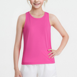 Camisetas Deportivas de Nailon y Elastano para Niñas, para Uso Diario Escolar, de Secado Rápido, Protección Solar UPF 50+, Estilo Racerback - Product Image 4