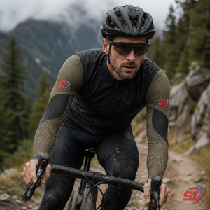 Manchons de sport en soie glacée pour hommes, protection UV, cyclisme, extérieur, logo personnalisé, respirants, séchage rapide, sérigraphie OEM - Product Image 2