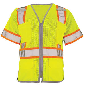 Chaleco Reflectante de Alta Visibilidad para Hombre, Transpirable, con Logotipo Personalizado, para Trabajo Táctico, Seguridad, Industria y Construcción - Product Image 1