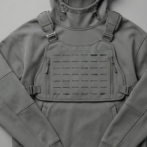 Hoodie Tactique Modulaire Vanguard Tech Streetwear avec Harnais Poitrine Performance Urbaine par MALUZA INDUSTRIES Série Pro - Product Image 5
