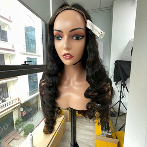 Perruque 30 pouces Cheveux vietnamiens Deep Wave Couleur naturelle Base en dentelle HD transparente Cheveux vierges Densité 250% Super Double Drawn - Product Image 2