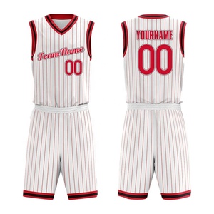 Ensemble d'uniformes de basketball personnalisés en gros, maillot et short d'équipe, tissu respirant, impression par sublimation, logo personnalisé, ensemble de vêtements de sport - Product Image 5