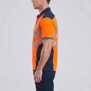 Polo de travail pour homme, léger, respirant, à manches courtes, idéal pour les travaux en extérieur et de service - Product Image 6