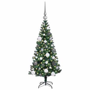 Sapin de Noël artificiel vert pré-éclairé de 47,2 pouces, structure en PVC et métal - Product Image 3