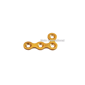 Plaque chirurgicale osseuse bio-compatible en titane, mini-plaque en L, droite et gauche, 4 trous, pour réparation de fracture mandibulaire et maxillaire - Product Image 3