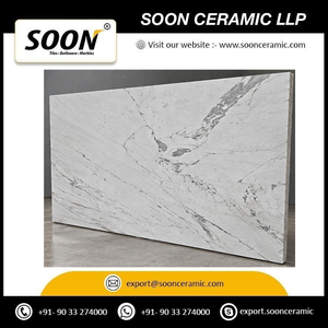 แผ่นหินอ่อน CALACATTA EXTRA ขัดเงา SOON CERAMIC ขนาดใหญ่ สำหรับผนัง ดีไซน์ร่วมสมัย เป็นมิตรกับสิ่งแวดล้อม พื้นผิวทนทาน เหมาะสำหรับห้องนั่งเล่น - Product Image 3
