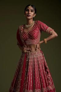 Indian Traditional Wedding Wear Lehenga Choli Beautifully Designed in <b>Sequins</b> Work for Special Occasion and Function for Women - Product Image 3
