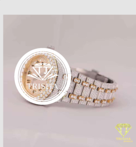 Reloj de Alta Gama con Incrustaciones de Moissanita, Diseño en Oro de Dos Tonos y Joyería Premium para Hombre - Product Image 2