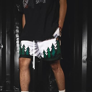 Shorts de basketball pour hommes grande taille, personnalisables avec logo, en polyester respirant et à séchage rapide, collection 2026 – Vente chaude - Product Image 5
