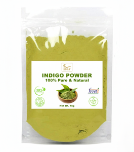 ผงใบอินดิโก้แท้ 100% สำหรับย้อมผมดำธรรมชาติและย้อมเครา ผงใบอินดิโก้สำหรับผู้ชายและผู้หญิงเพื่อการดูแลเส้นผม - Product Image 1