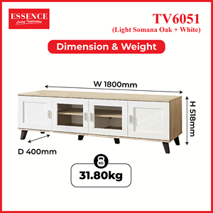 Modern TV6051 Oak <b>Cabinet</b> Doors Contemporary for Hotel Home Use Hot Sale Living Room Media Storage Rack for Home Light Feature - Product Image 6