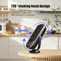 Ventilateur de bureau portable personnalisable 800mAh-1000mAh, mini ventilateur silencieux à fort vent, pour étudiants, extérieur, USB