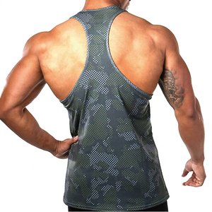 Men's Racerback Breathable Tank Top <b>Stringer</b> Bodybuilding Workout Gym Tank Tops Y Back Singlets <b>Stringer</b> <b>Vest</b> Men Custom logo - Product Image 3