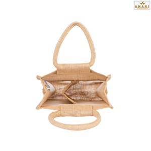 Bolsa de Yute Resistente con Compartimentos, Bolsa de Compras Reutilizable Ecológica - Product Image 5