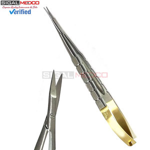 Tijeras Rectas TC Castroviejo de 6 Pulgadas, Instrumentos Médicos Quirúrgicos Profesionales de Acero Inoxidable Alemán, para Corte Médico y Dental - Product Image 3