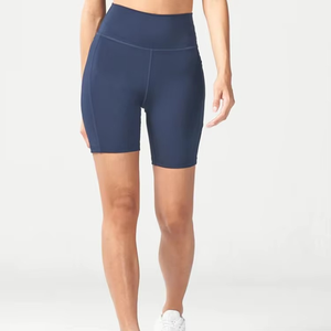 Shorts Deportivos para Mujer, Diseño Personalizado con Logotipo, Transpirables, Impermeables, de Secado Rápido, Antiarrugas, Cintura Alta Elástica, Spandex - Product Image 3