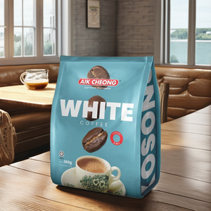 AIK CHEONG 2-en-1 Café Blanco Premium Sin Azúcar Sabor Suave Arábica Granos Robusta 30g X 12 Cajas Especialmente Café Molido - Product Image 2