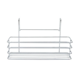 Organizador de Puerta de Armario Metálico Moderno con Barra para Toallas, Almacenamiento Multifuncional para Baño - Product Image 1
