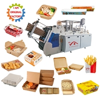 Nouvelles Innovations Bon Prix Machine à former des plateaux en carton Machine à fabriquer des boîtes à frites et des boîtes à hamburgers Machine à fabriquer des boîtes à gâteaux en carton