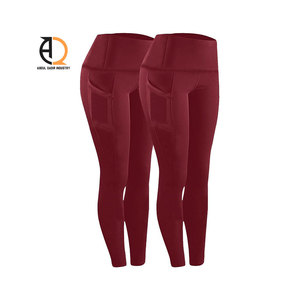Nouveautés Leggings de yoga taille haute pour femme, sans couture, avec effet froncé aux fesses et logo personnalisé - Product Image 1