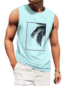 Débardeur Homme Col V Oversize en Coton et Fibre de Bambou Non Tissé avec Logo Frontal Respirant Sportif Tendance Personnalisable Uni - Product Image 6