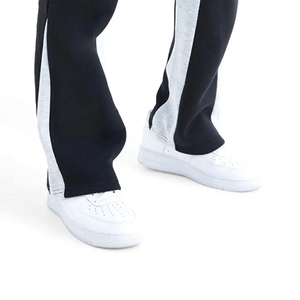 Custom Men's Wide Leg Flared Jogger Trackpants Baggy Sweatpants Oversized Fit Waterproof Cotton Sweat <b>Trouser</b> for Winter - Product Image 5