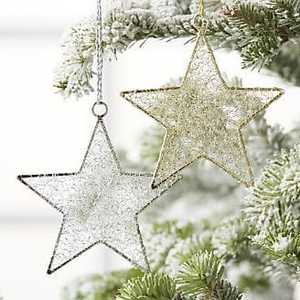 Star Shape <b>Foil</b> Christmas Ornament Traditional Handicraft Decorations - Product Image 1