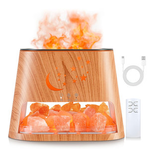 Difusor de Aroma de Sal del Himalaya Tallado con Diseño Elegante y Acabado de Cristal Natural, Estilo Moderno, Alta Calidad, Hecho en Pakistán - Product Image 1
