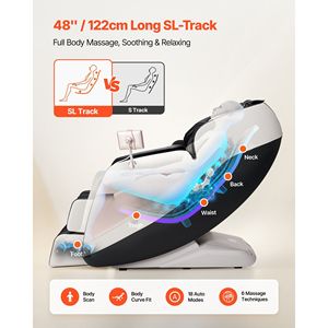 Sillón de Masaje de Cuerpo Completo 3D Zero Gravity Recliner SL Track con 18 Modos Automáticos, Rodillos de Calor para Pies, Control en el Reposabrazos y Pantalla LCD - Product Image 5