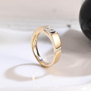 แหวนเพชรทรงปรินเซสคัท 0.50 กะรัต วงกว้าง ทองคำแท้ 14k เพชรเลี้ยงในห้องปฏิบัติการ ของขวัญงานแต่งงานสำหรับผู้หญิง - Product Image 3