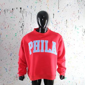 Sweat-shirt à capuche PHILA aux couleurs personnalisées, 100% coton, broderie appliquée, col large, hiver, URBAN PRODUCTIONS - Product Image 6